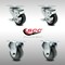 Service Caster 3 Inch SS Thermoplastic Rubber Wheel Top Plate Caster Set with 2 Brake 2 Rigid SCC-SS20S314-TPRB-TLB-2-R-2 - alternate 5